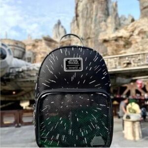 Star Wars Hyperspace Loungefly Backpack with Pin & Clear Pin Window